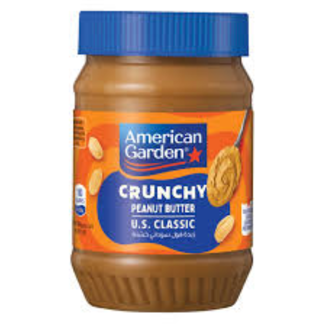 AMERICAN GARDEN  CRUNCHY PEANUT BUTTER 340G